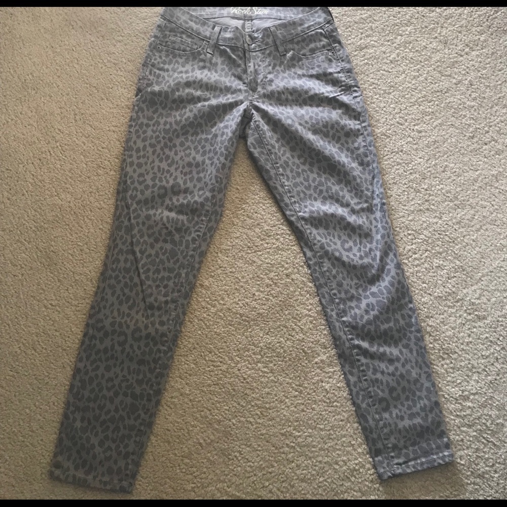 Old Navy Rockstar Cheetah Print Jeans